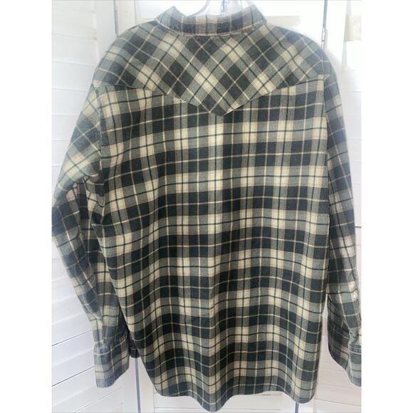 Dickies Shirt Men’s Pearl Snap Plaid Flannel Outdoor Hike Camp Fish Sz X-Large - Picture 5 of 5